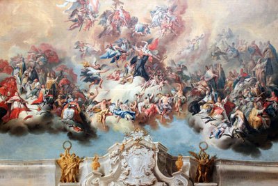 Saint Benoît dans la gloire - Johann Jakob Zeiller
